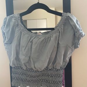 Cotton on cap sleeve cropped blouse